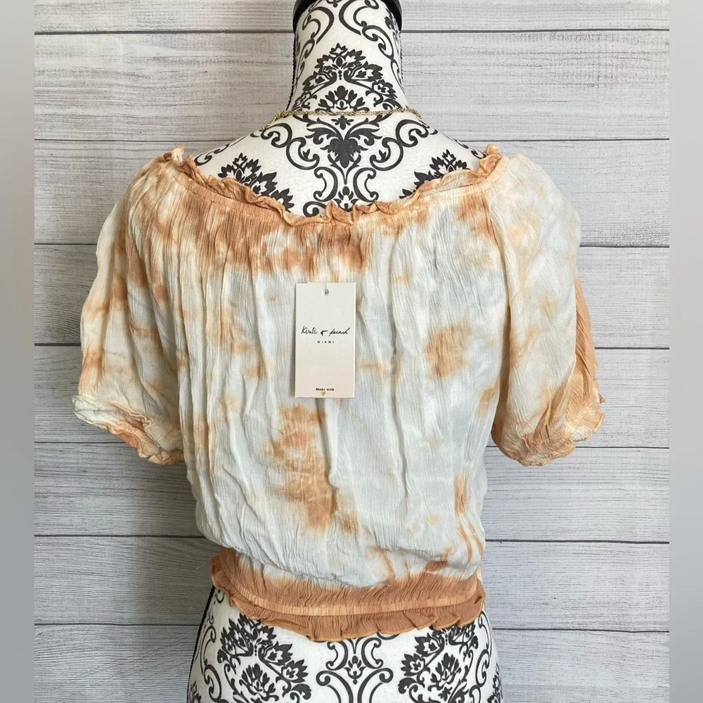 Kiwi + Punch | NWT Women’s Tie Dye Crop Top - Picture 3 of 7